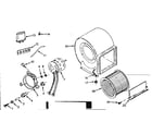 Kenmore 867747950 h-q blower assembly diagram