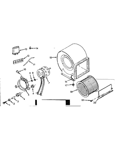 H-q blower assembly