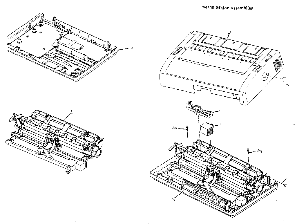 Nec printer - section 1 : major assemblies