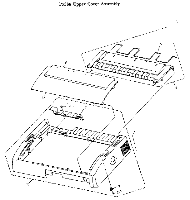 Nec printer - section 3 : upper cover assembly