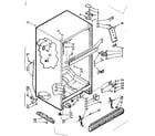 Kenmore 1067625442 cabinet parts diagram