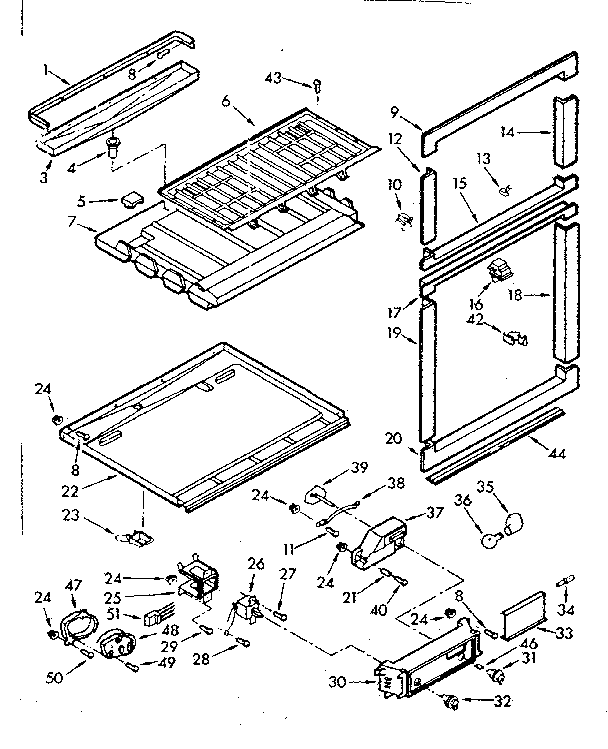 Breaker and partition parts
