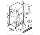 Kenmore 1067625446 cabinet parts diagram