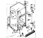 Kenmore 1067627412 cabinet parts diagram