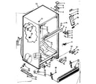 Kenmore 1067627621 refrigerator cabinet diagram