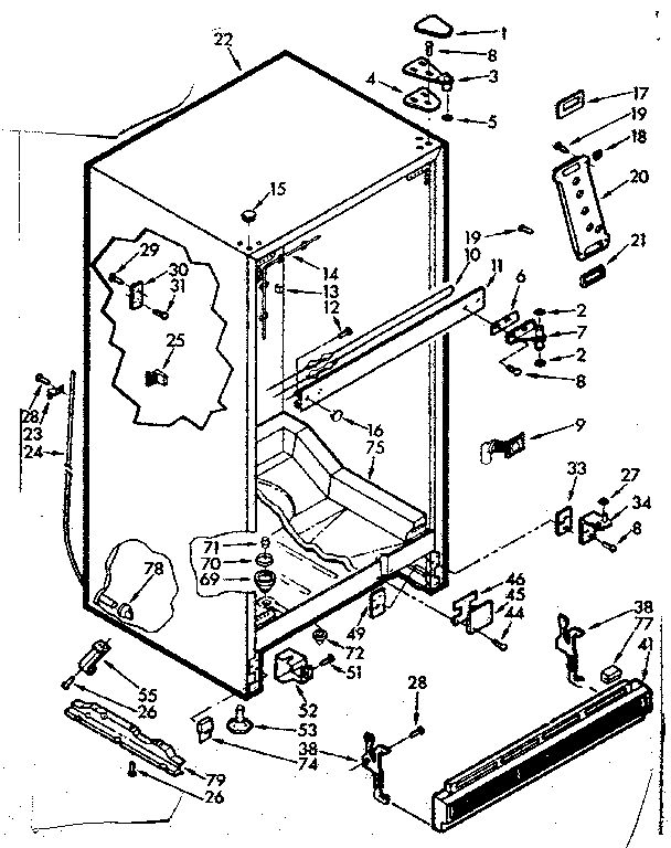Refrigerator cabinet