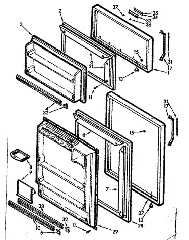 Refrigerator door