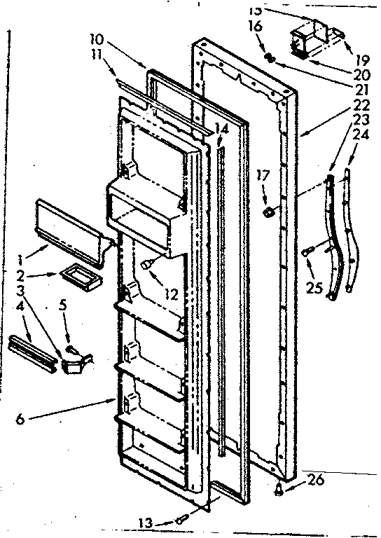 Refrigerator door