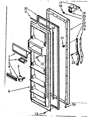 Refrigerator door