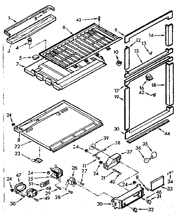 Breaker and partition parts