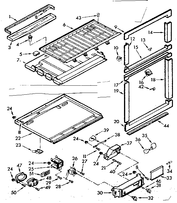 Breaker and partition
