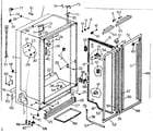 Kenmore 2537610213 cabinet liner and divider parts diagram