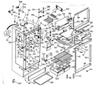 Kenmore 2537628010 cabinet parts diagram