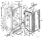 Kenmore 2537630211 cabinet liner & divider parts diagram