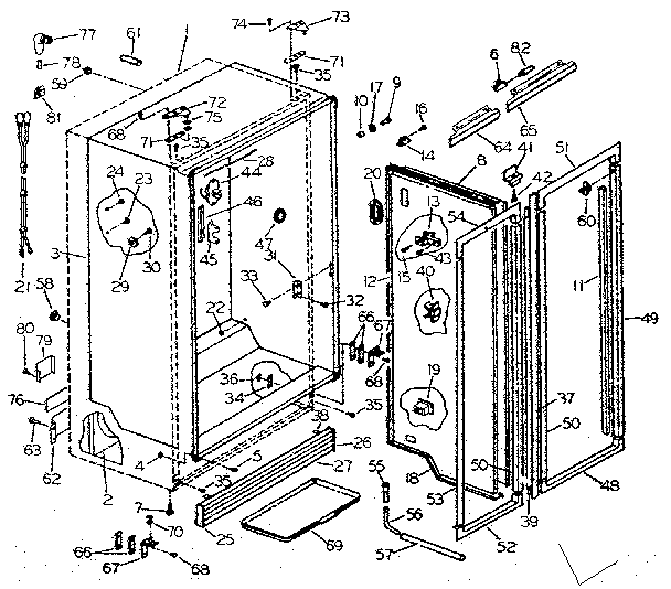 Cabinet liner & divider parts