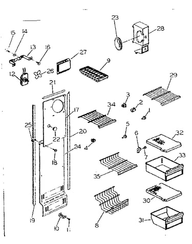 Shelving, supports & air handling