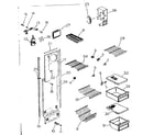 Kenmore 2537630212 shelving, supports and air handling parts diagram