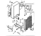 Kenmore 106723240 freezer unit parts diagram