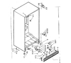 Kenmore 106723540 cabinet parts diagram