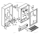 Kenmore 106724200 cabinet parts diagram