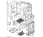 Kenmore 106724240 cabinet parts diagram