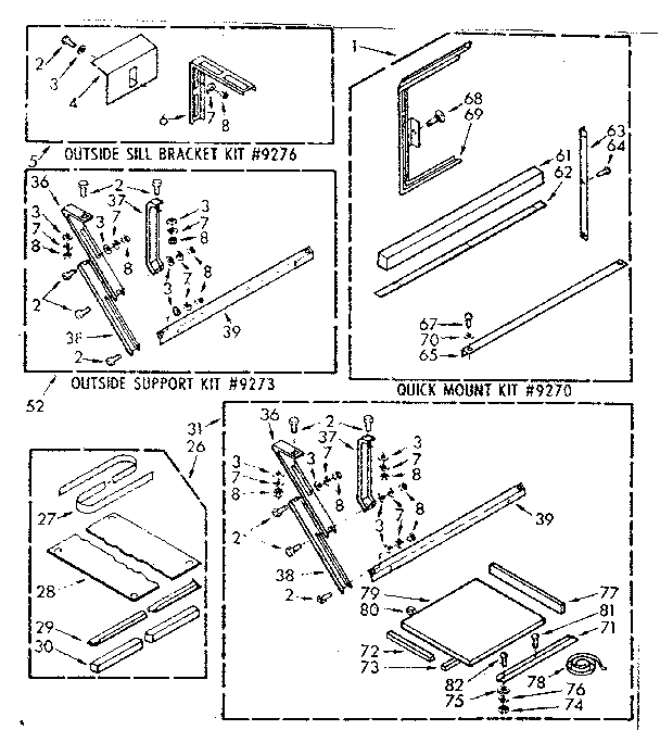 Accessory kit parts