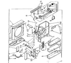 Kenmore 10673801 air flow and control parts diagram