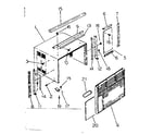 Kenmore 25373610 cabinet and front diagram