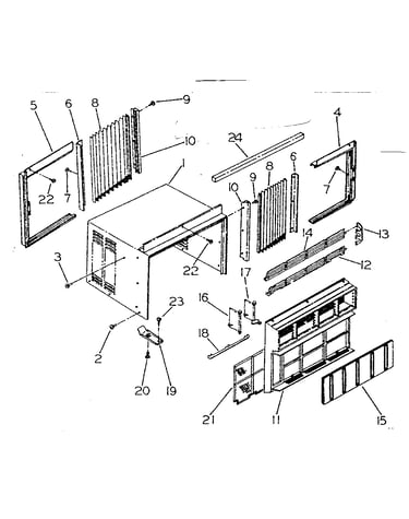 Cabinet and front