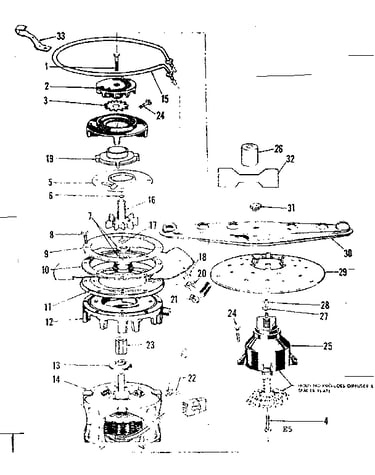 Motor, heater, & spray arm details