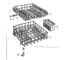Kenmore 587720211 rack assemblies diagram