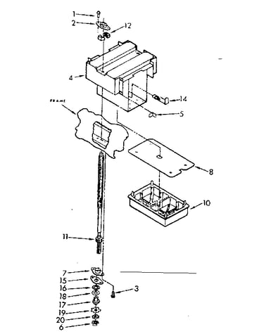 Power screw and ram assembly