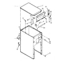 Kenmore 6657342700 cabinet and control assembly diagram