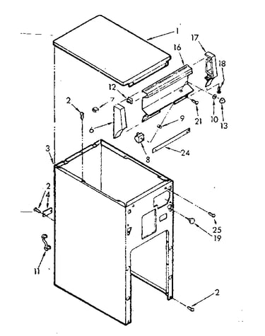 Cabinet and control assembly