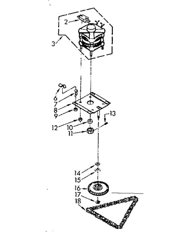 Motor and drive assembly