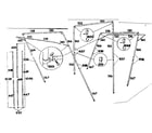 Sears 308780020 frame assembly diagram