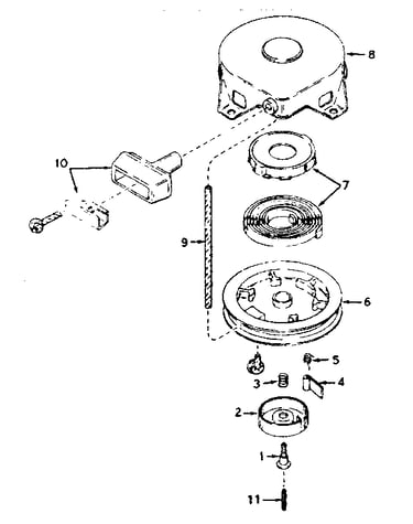 Rewind starter no. 590420