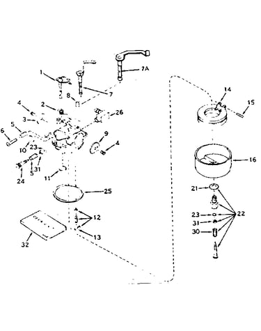 Carburetor no. 631537