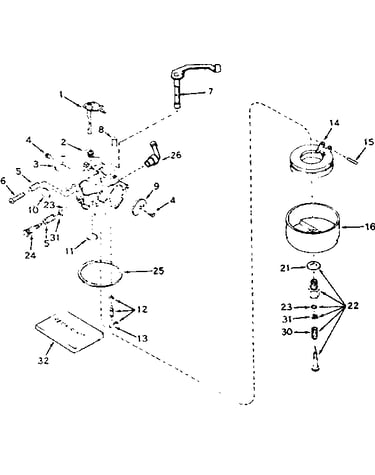 Carburetor no. 631667