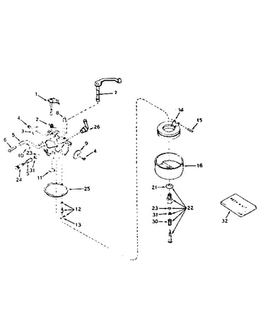 Carburetor no. 631667
