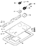 Cook top assembly