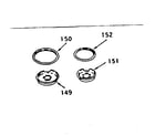 Kenmore 1439007100 pan and ring kit diagram