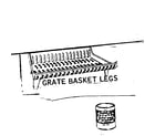 Kenmore 143433 cast iron grate basket diagram