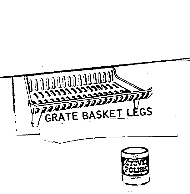Cast iron grate basket