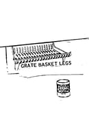 Cast iron grate basket