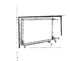 Kenmore 143433 fireplace screen - no. 42-84021 diagram