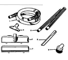 Kenmore 1753615 upright cleaner attachments-optional accessories diagram