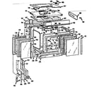Kenmore 1037846601 upper oven section diagram