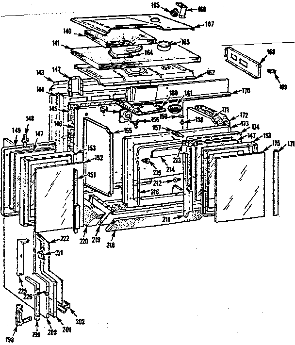 Upper oven section