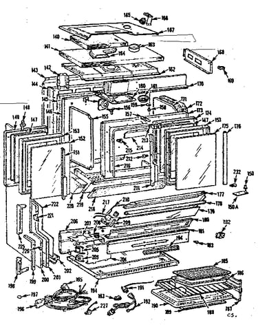 Upper oven section